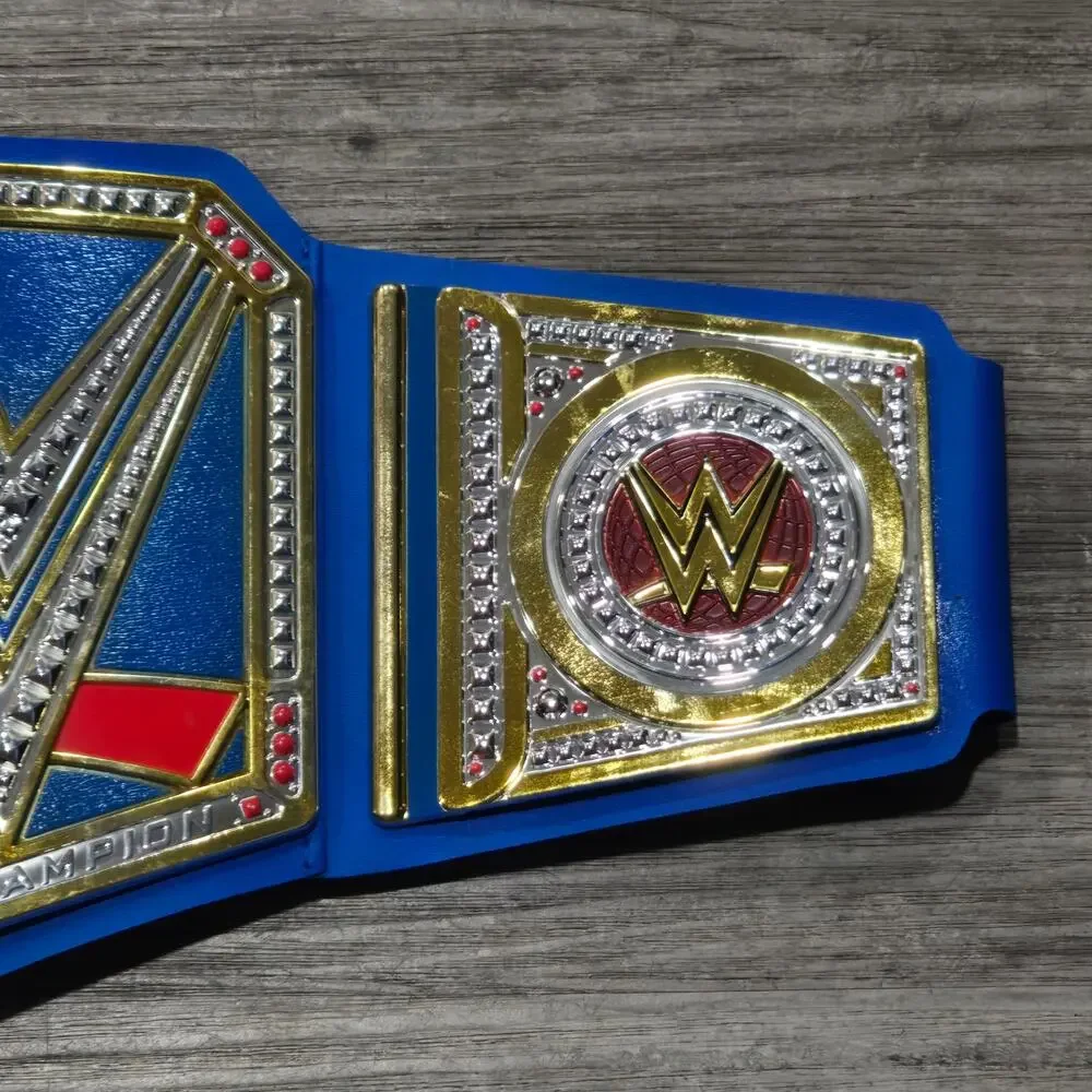 WWE Universal Championship Blue Toy Title Belt | Halloween Costume Accessory